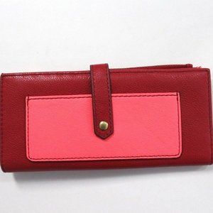 Fossil Keely Leather Tab Clutch Wallet